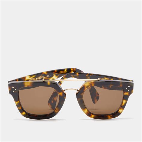 celine square tortoise sunglasses|celine eyewear rectangular sunglasses.